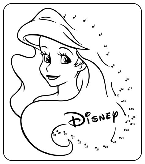 Disney Princess Dot To Dot Printables